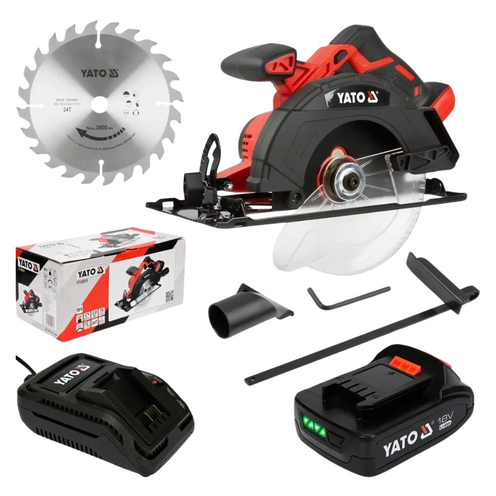 Máy Cưa Đĩa Dùng Pin 165mm YATO YT-82810 & YT-82811 Máy Cưa Đĩa Dùng Pin YATO YT-82810 & YT-82811: Cắt Gỗ Mạnh Mẽ, Chính Xác và Linh Hoạt