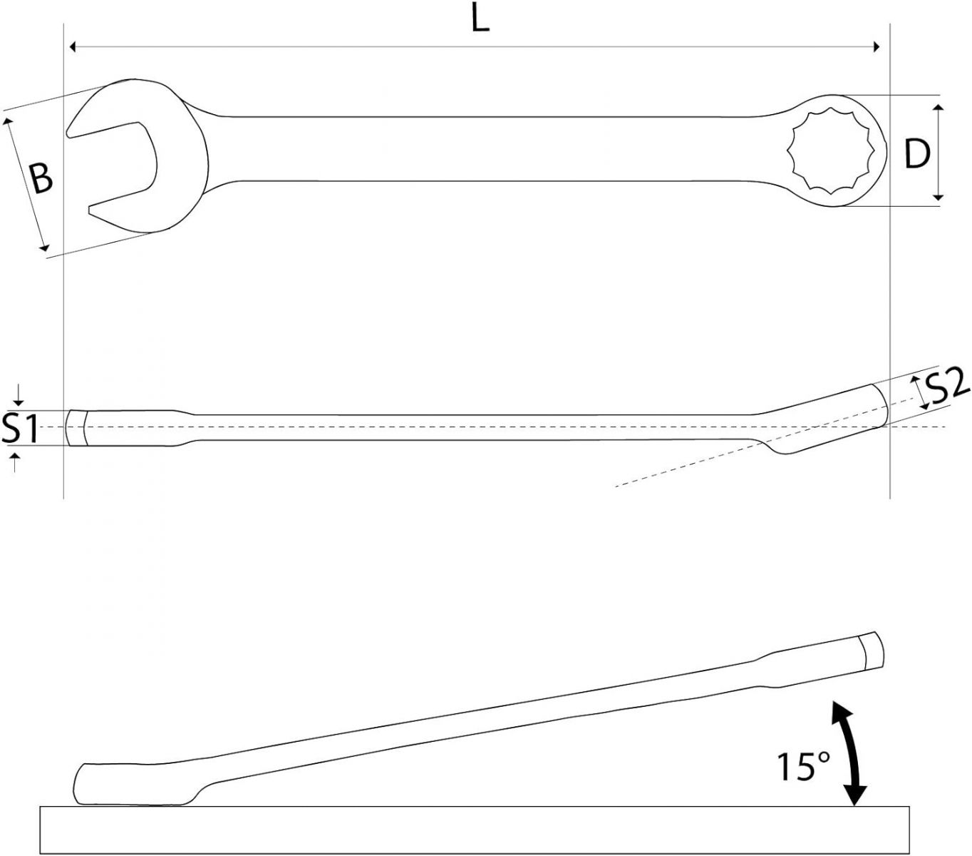 61dbbd2yndl__ac_sl1500_ Cờ lê vòng miệng hệ mét Yato YT-0006
