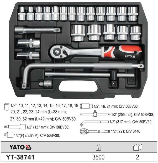 bo-tuyp-tay-van-1-2-25-mon-yato-yt-38741_41 Bộ tuýp tay vặn 1/2" 25 món Yato YT-38741
