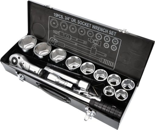 Bộ tuýp tay vặn 3/4" 30-60mm 15 chi tiết Yato YT-1334