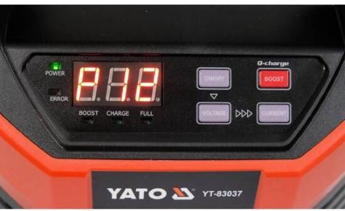 Máy nạp ắc quy hiển thị điện tử 12V 20A 300Ah Yato YT-83037 - Ba Lan eng pm ELECTRONIC BATTERY CHARGER 12V 2 6 10 15 20A 10016386 3