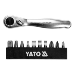 Bộ Tay Vặn Mũi Vít 1/4" 11 Chi Tiết YATO YT-14390