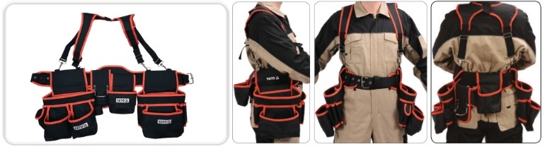 yato20yt-07070_1 Túi đựng đồ nghề đeo lưng 10 túi NEW YATO YT-74070 Ba lan