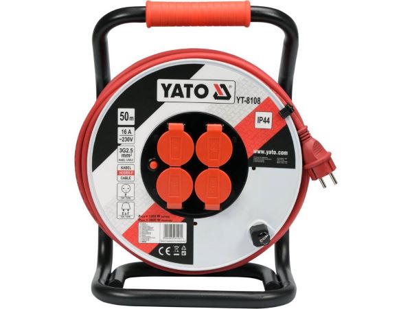 yato20yt-8108 Ổ cắm quay tay kiểu Rulo 16A-50M YATO YT-8108