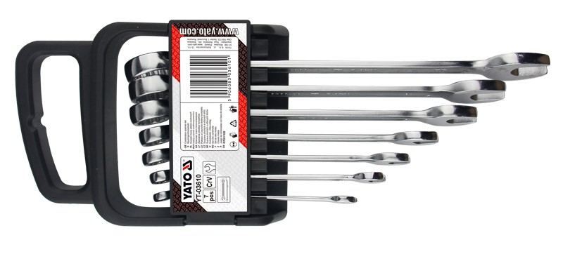 yt-03610a Bộ 7 Cờ Lê Vòng Miệng YATO YT-03610 (8-22mm)