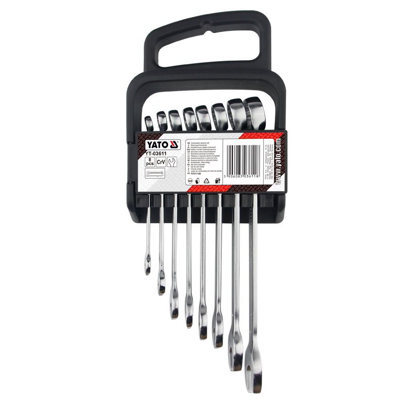 yt-03611 Bộ cờ lê vòng miệng 8 chi tiết 8-19mm Yato YT-03611