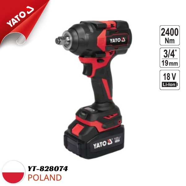 Súng Siết Bu Lông Pin 1000Nm Yato YT-828074 (Body)