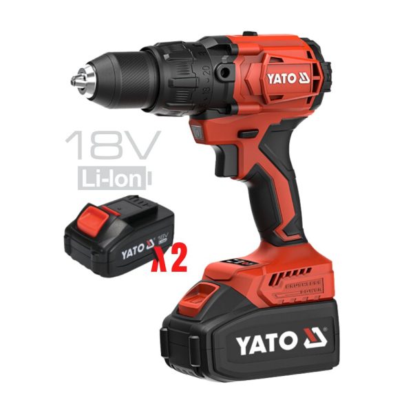 Máy Khoan Vặn Vít Pin 120Nm Yato YT-8277915 (2x4Ah+Sạc)