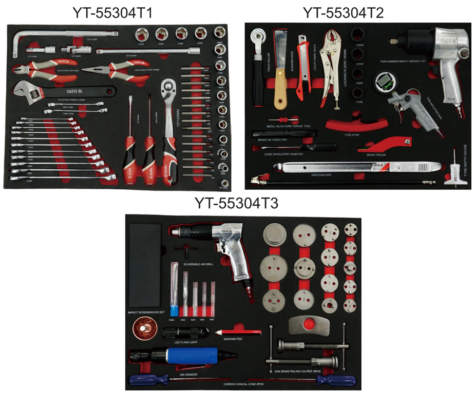 Tủ đồ nghề làm lốp ô tô 109 chi tiết Yato YT-55304 6 YT 55304a