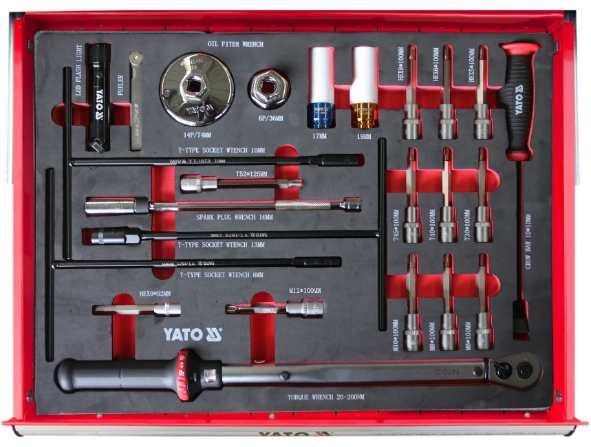 Tủ đồ nghề sửa xe Audi 267 chi tiết Yato YT-55294 18 Tủ đồ nghề sửa xe Audi 267 chi tiết Yato YT-55294