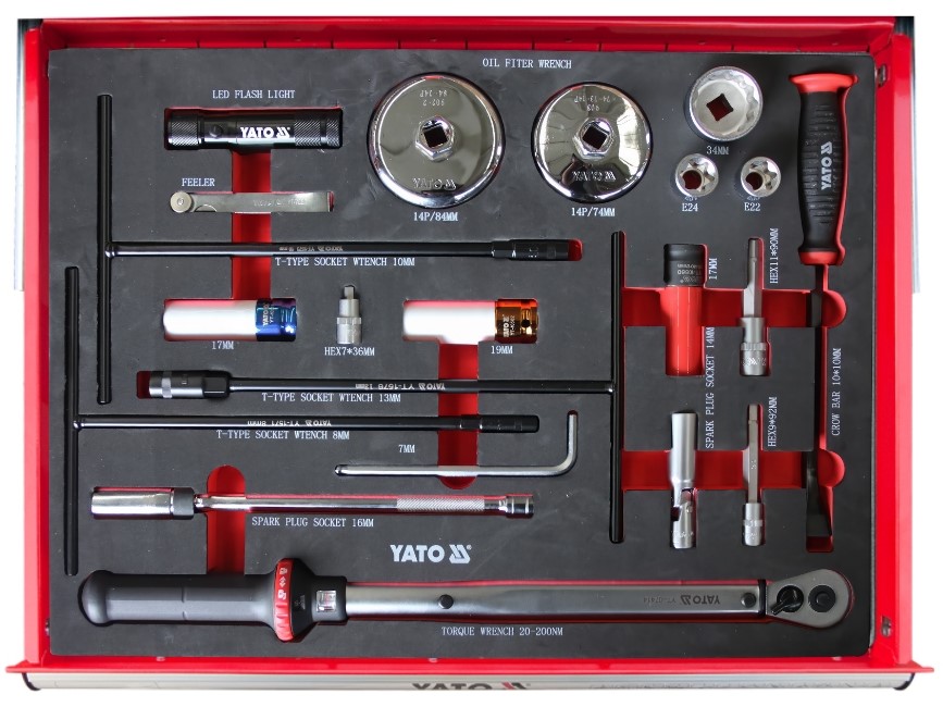 Tủ đồ nghề sửa xe Mercedes Benz 264 chi tiết Yato YT-55296 18 Tủ đồ nghề sửa xe Mercedes Benz 264 chi tiết Yato YT-55296