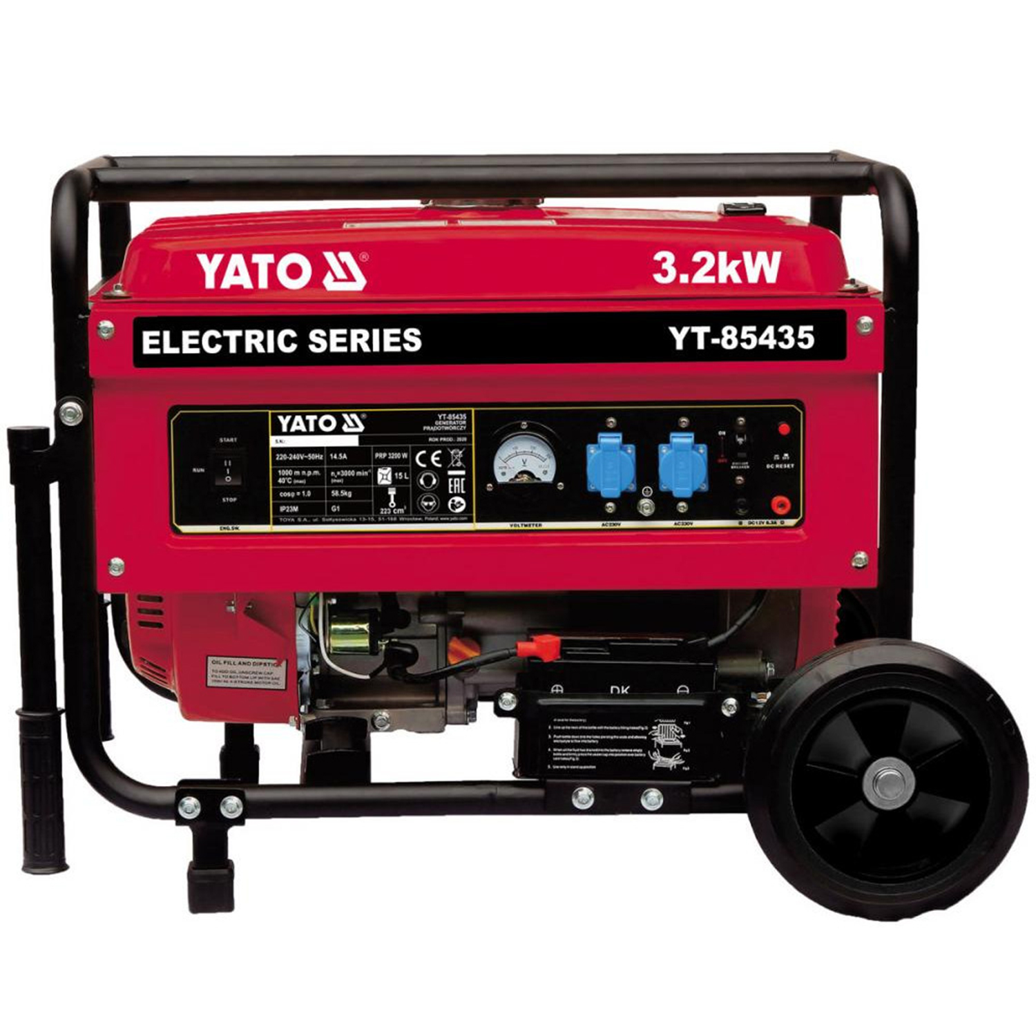 Máy Phát Điện Chạy Xăng 3.2kW Yato YT-85435 Máy Phát Điện Chạy Xăng 3.2kW Yato YT-85435
